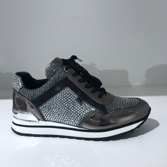 Michael Kors Maddy Trainer Crystal sparkling shoes - Picture 2 of 8